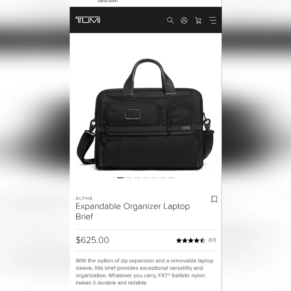 Expandable Organizer Laptop bag